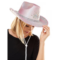 Diamond Cowgirl Hat - Pink - SohoGirl.com