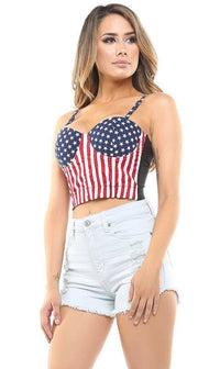 American Flag Bustier - SohoGirl.com