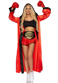 Knockout Champ Boxer Costume - Red - SohoGirl.com