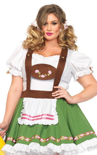 Plus Size Oktoberfest Peasant Dress Costume - SohoGirl.com