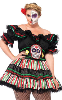 Plus Size Day Of The Dead Doll - SohoGirl.com