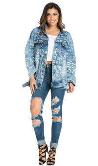 Dark Denim Super Distressed High Waisted Skinny Jeans (Plus Sizes Available) - SohoGirl.com