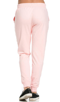 Classic Drawstring Jogger Pants in Blush (Plus Sizes Available) - SohoGirl.com