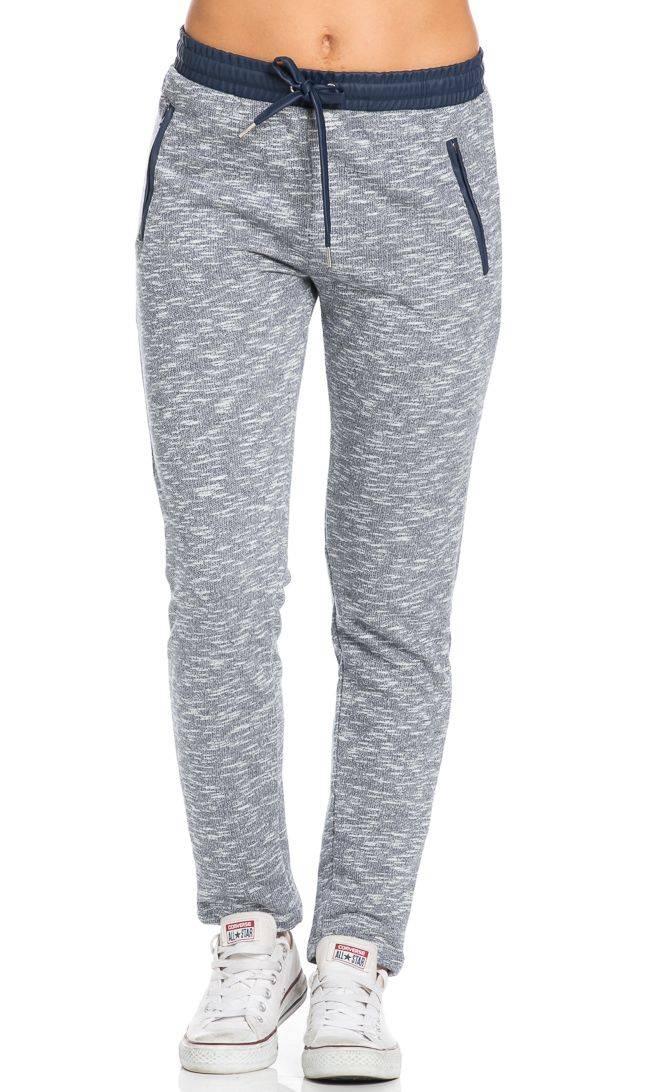Faux Leather Detail Banded Drawstring Jogger Pants in Navy Blue ...