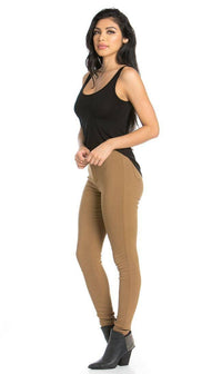 Super High Waisted Stretchy Skinny Jeans (S-3XL) - Mocha - SohoGirl.com