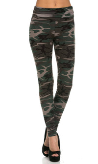 G.I. Jane High Waisted Camouflage Leggings (Plus Sizes Available) - SohoGirl.com