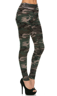 G.I. Jane High Waisted Camouflage Leggings (Plus Sizes Available) - SohoGirl.com
