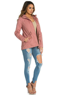 Blush Pink Hooded Parka Coat (S-3XL) - SohoGirl.com