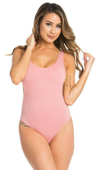 Light Pink Open Side Bodysuit - SohoGirl.com