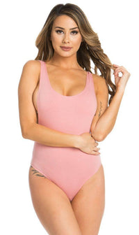 Light Pink Open Side Bodysuit - SohoGirl.com