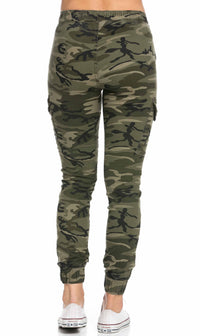 Drawstring Camouflage Cargo Jogger Pants (Plus Sizes Available) - SohoGirl.com