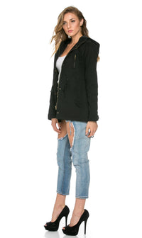 Hooded Parka Coat in Black (Plus Sizes Available) - SohoGirl.com