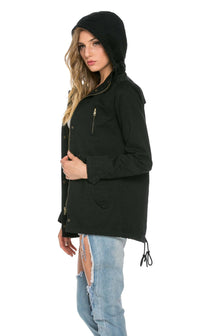 Hooded Parka Coat in Black (Plus Sizes Available) - SohoGirl.com