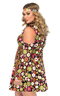 Plus Size Starflower Hippie Costume - SohoGirl.com