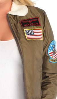 Top Gun Patched Bomber Jacket - SohoGirl.com