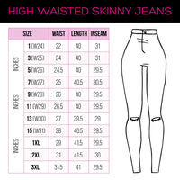 Vibrant All-Over Distressed Denim Skinny Jeans - Light Denim - SohoGirl.com
